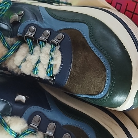 Tory Burch - Leather Color block Hiking boots - Picture 4 of 7